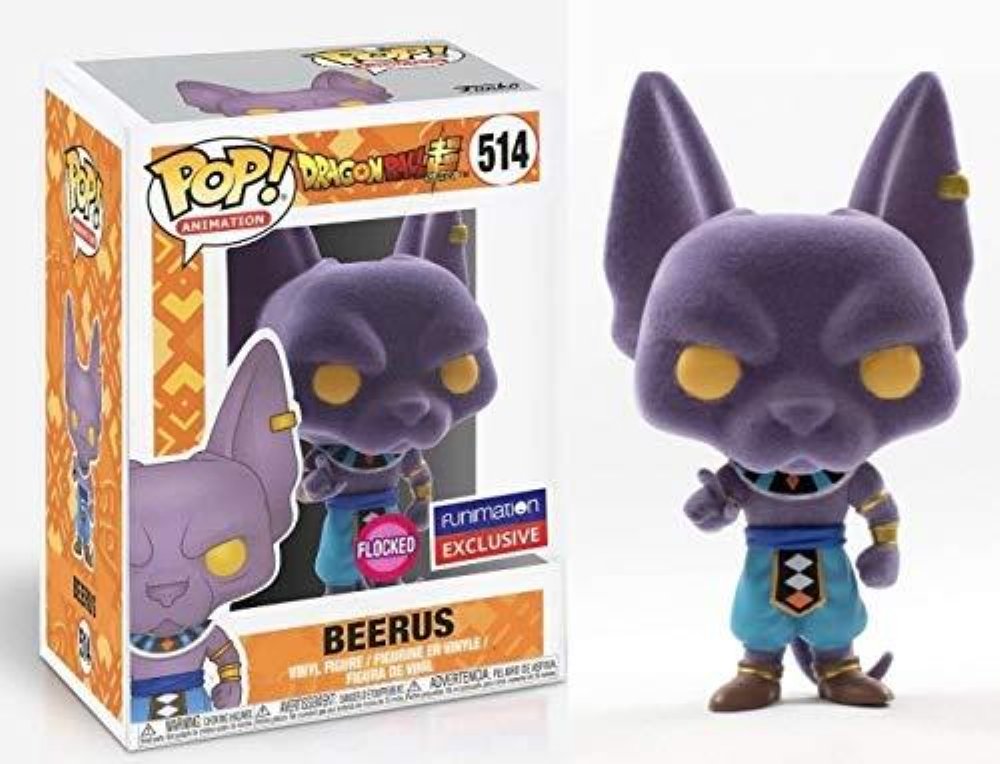Φιγούρα Funko POP! Dragon Ball Z – Beerus (Flocked) #514 (Fulmination Exclusive)