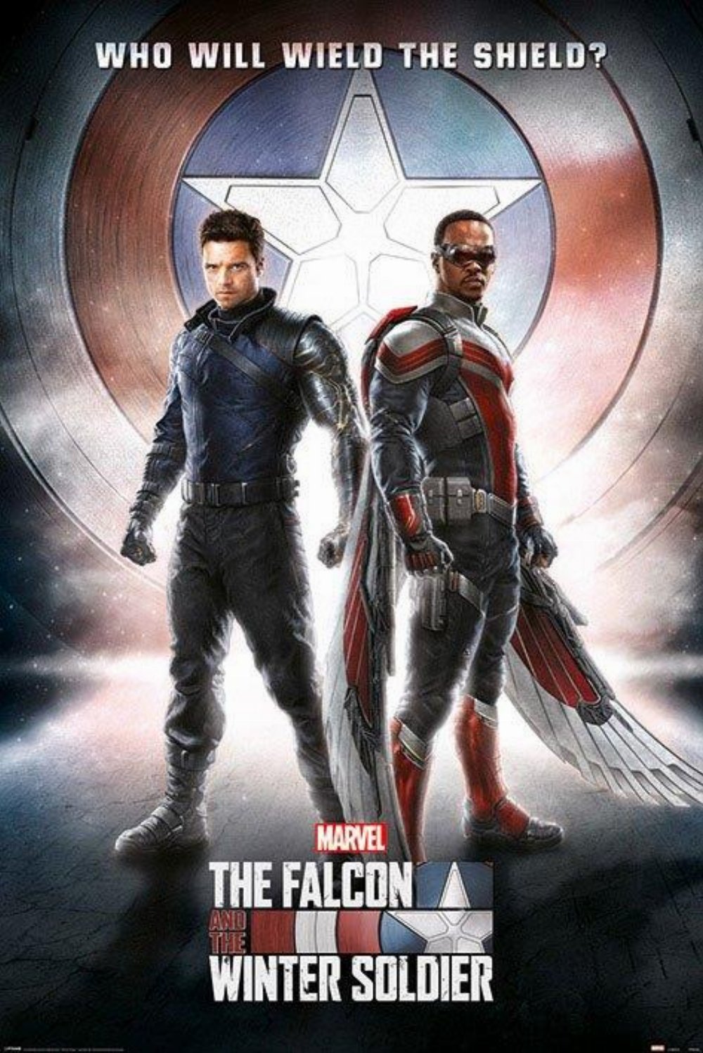 Αυθεντική Αφίσα Marvel: The Falcon and the Winter Soldier – Wield The Shield Poster (61x92cm)