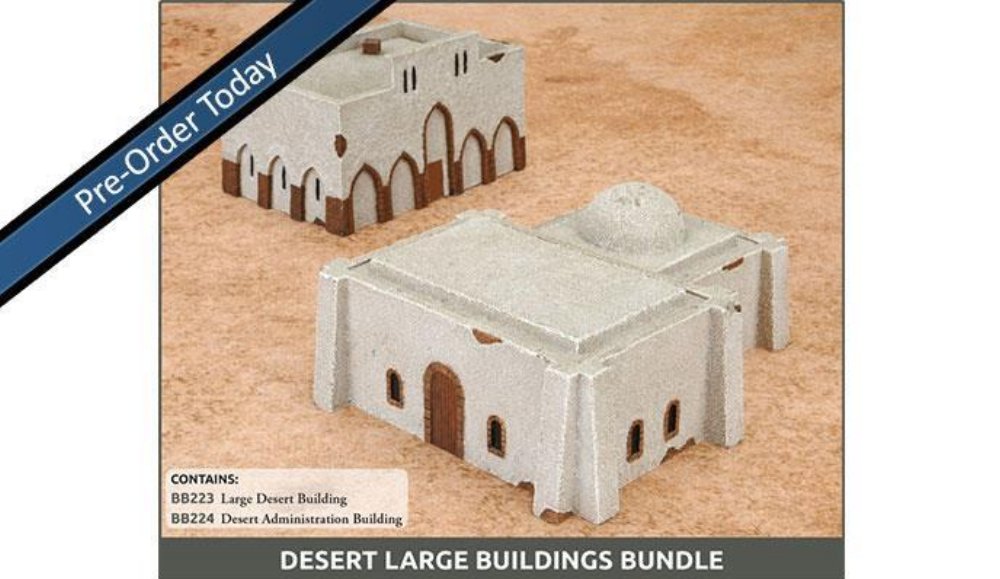 Flames of War – North Africa: Desert Large Buildings Bundle