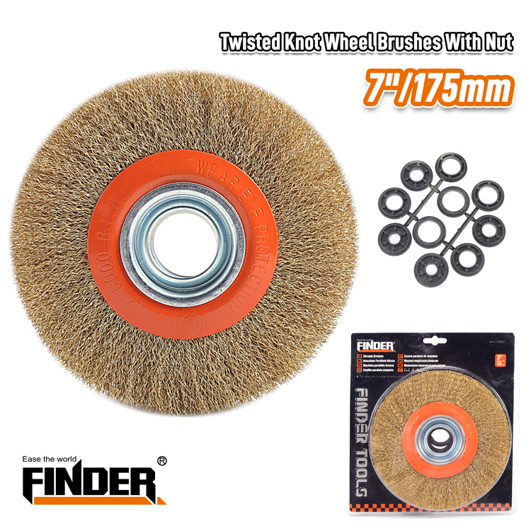 Συρματόβουρτσα για δίδυμο τροχό – 7″/175mm – Finder – 196601