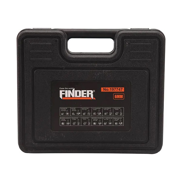 Σετ φρέζες ξύλου για ρούτερ – 12pcs – Φ6mm – Finder – 197747