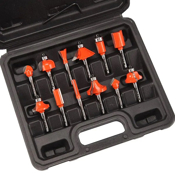 Σετ φρέζες ξύλου για ρούτερ – 12pcs – Φ6mm – Finder – 197747