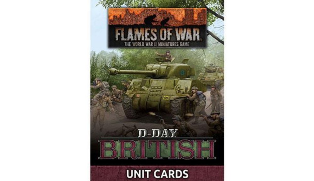 Flames of War – D-Day: British Unit Cards