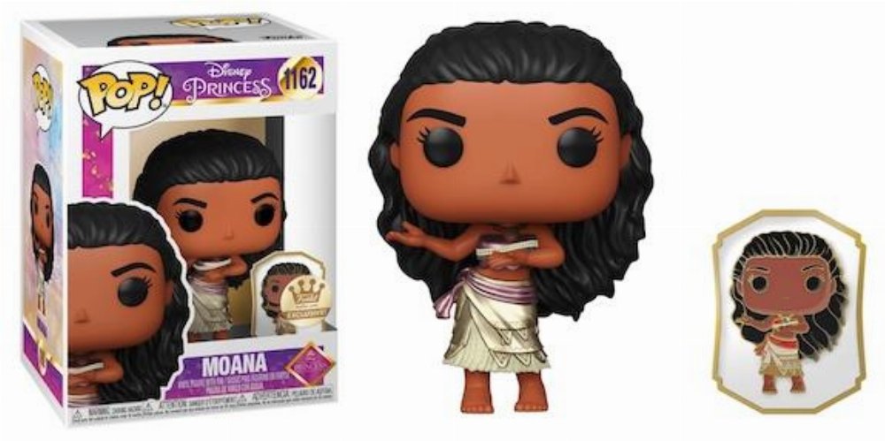 Φιγούρα Funko POP! Disney: Ultimate Princess – Moana with Pin #1162 (Funko-Shop Exclusive)