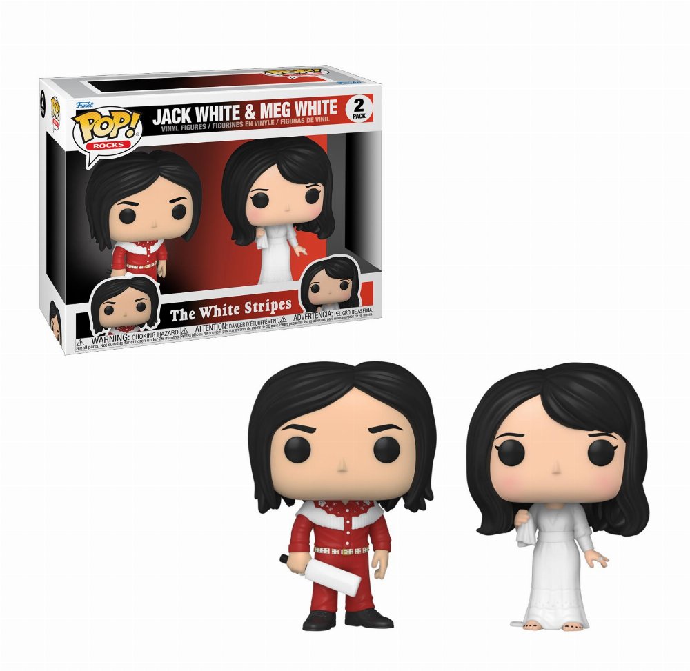 Φιγούρες Funko POP! Rocks: The White Stripes – Jack White & Meg White 2-Pack