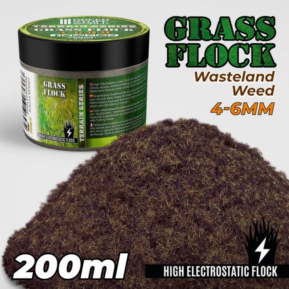 Green Stuff World – Wasteland Weed 4-6mm Grass Flock (200ml)
