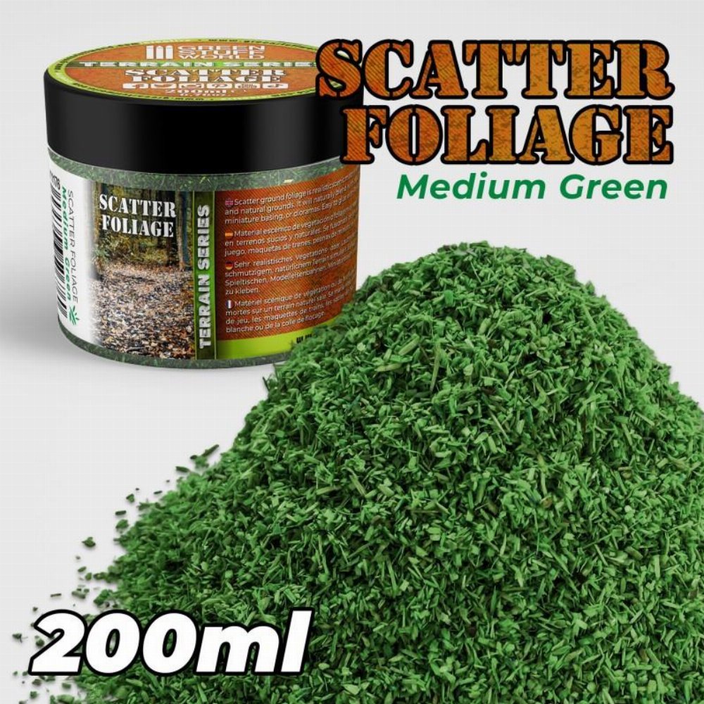 Green Stuff World – Medium Green Scatter Foliage (200ml)