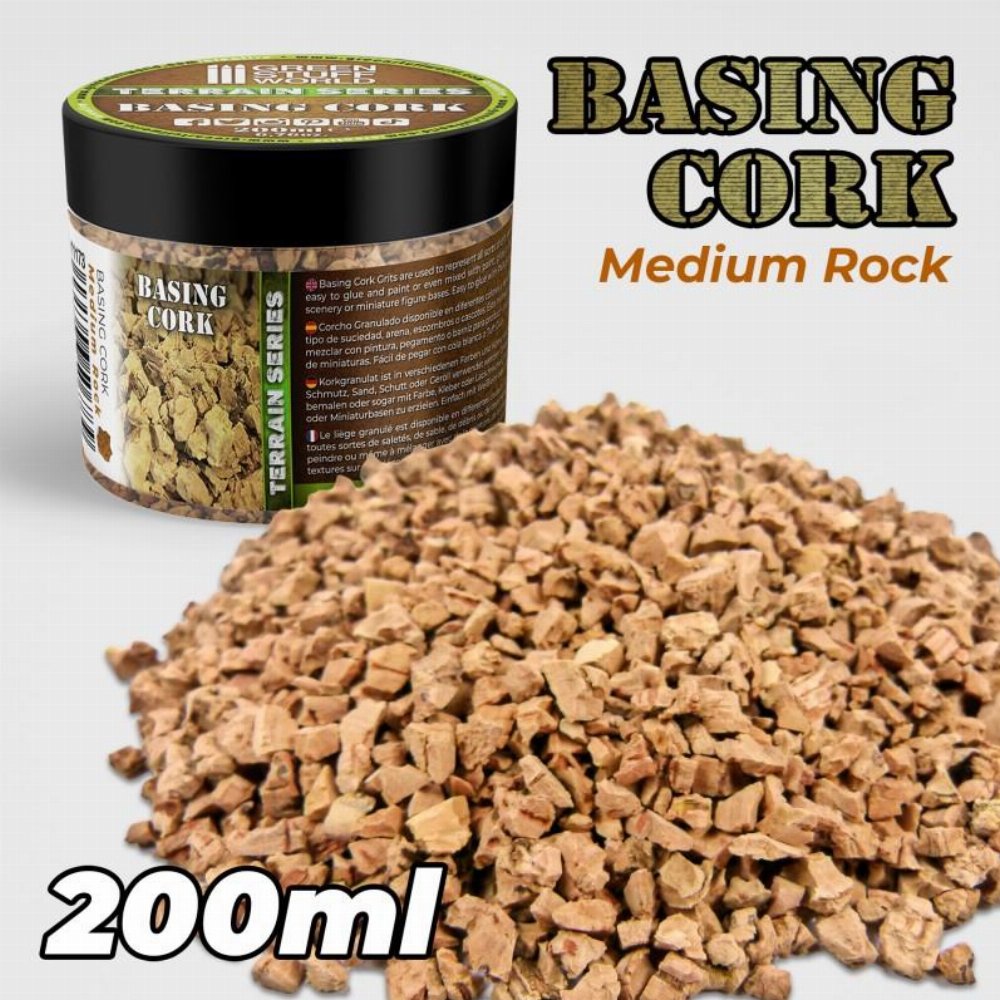 Green Stuff World – Medium Rock Basing Cork (200ml)