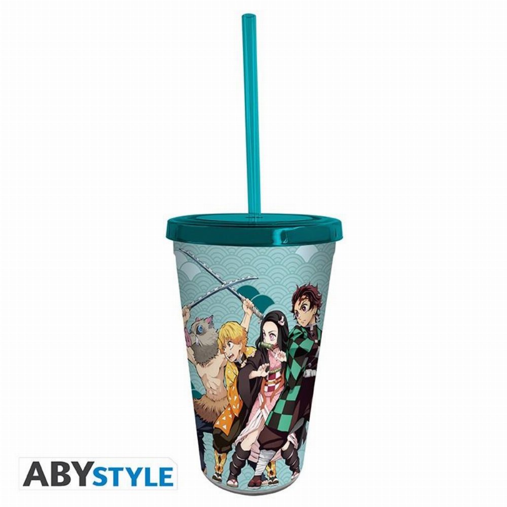 Demon Slayer: Kimetsu no Yaiba – Tumbler with Straw Ποτήρι (470ml)