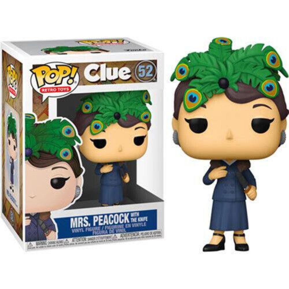 Φιγούρα Funko POP! Retro Toys: Clue – Mrs Peacock with Knife #52 (Exclusive)