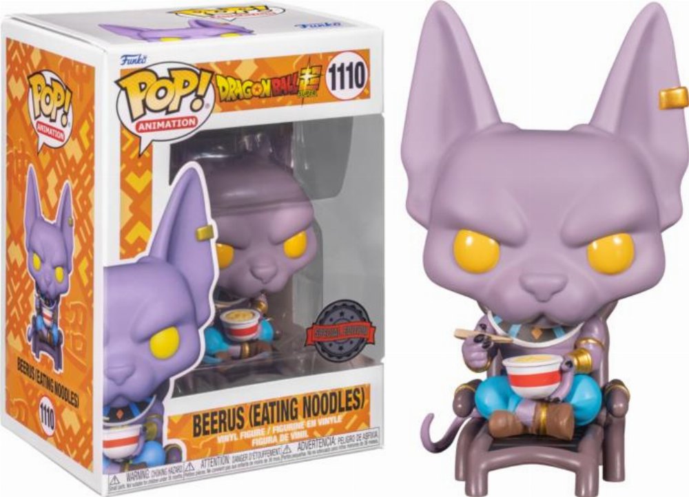 Φιγούρα Funko POP! Dragon Ball Super – Beerus Eating Noodles #1110 (Exclusive)