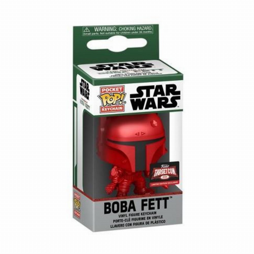 Funko Pocket POP! Μπρελόκ Star Wars – Boba Fett (Red Chrome) Φιγούρα (Exclusive)