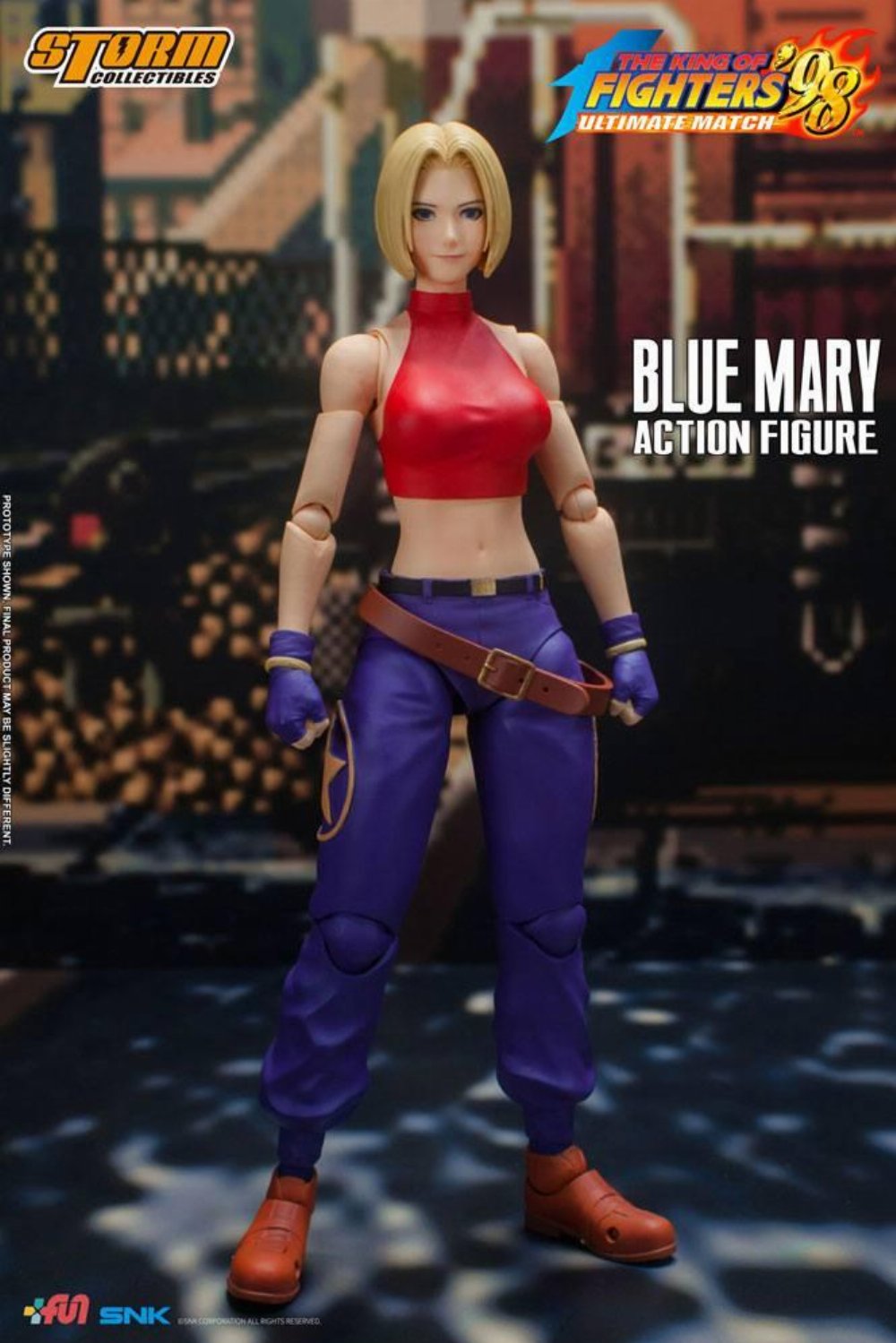King of Fighters ’98: Ultimate Match – Blue Mary Φιγούρα Δράσης (17cm)