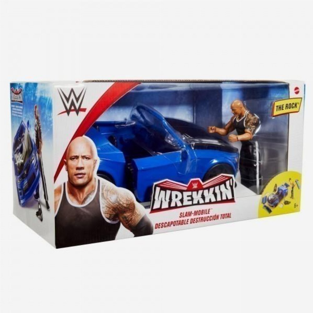Φιγούρα Δράσης WWE: Wrekkin’ Slam Mobile – The Rock (15cm)