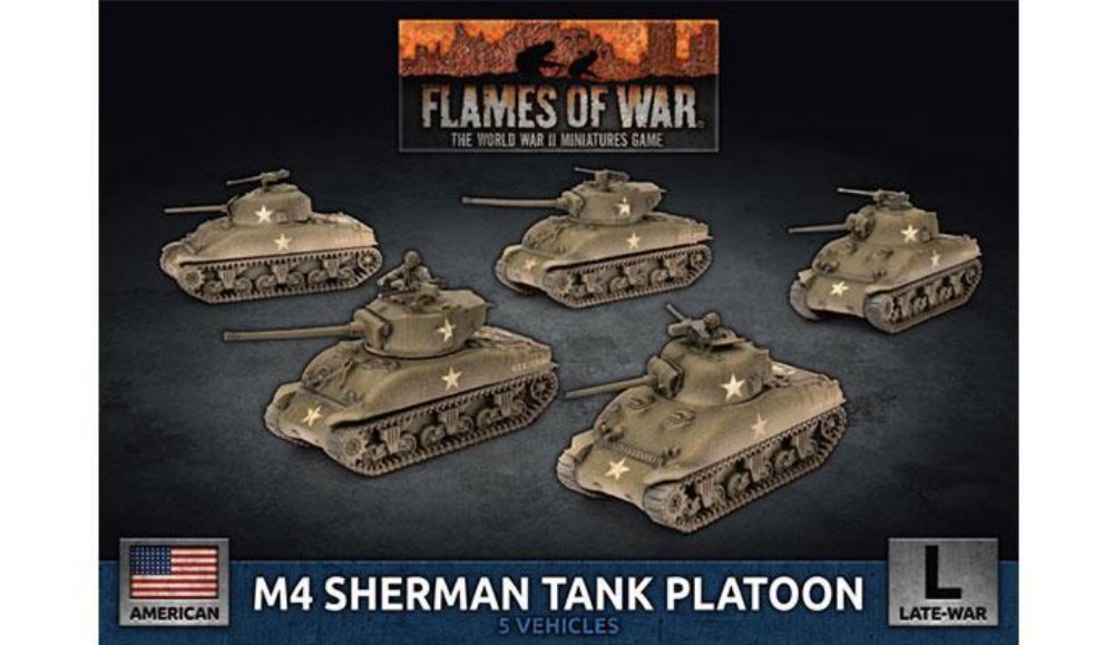Flames of War – M4 Sherman Tank Platoon