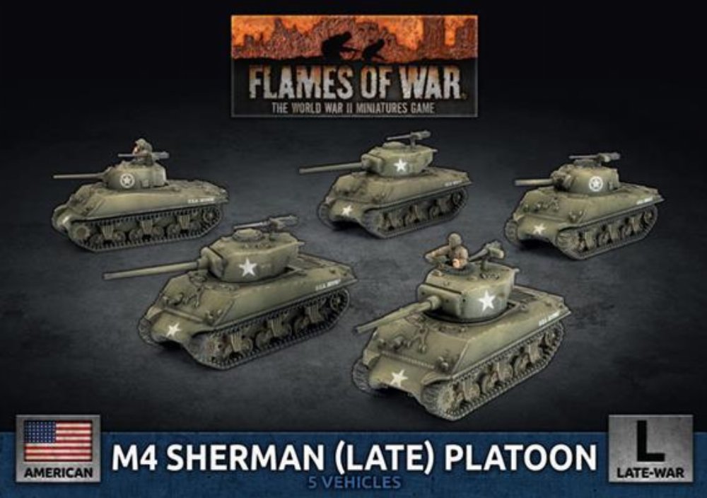 Flames of War – M4 Sherman (Late) Tank Platoon