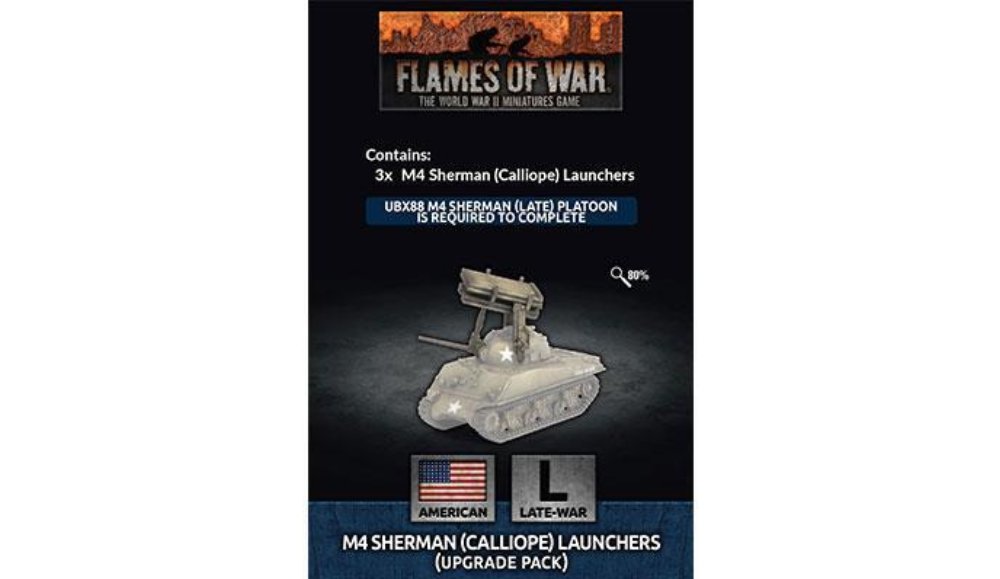 Flames of War – M4 Sherman (Calliope) Launchers (Upgrade Pack)