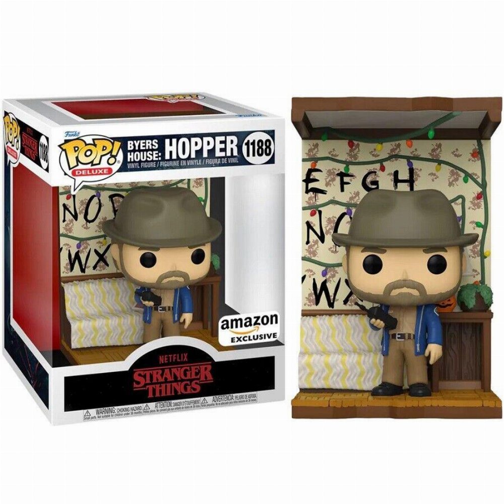 Φιγούρα Funko POP! Deluxe: Stranger Things – Byers House: Hopper #1188 (Amazon Exclusive)