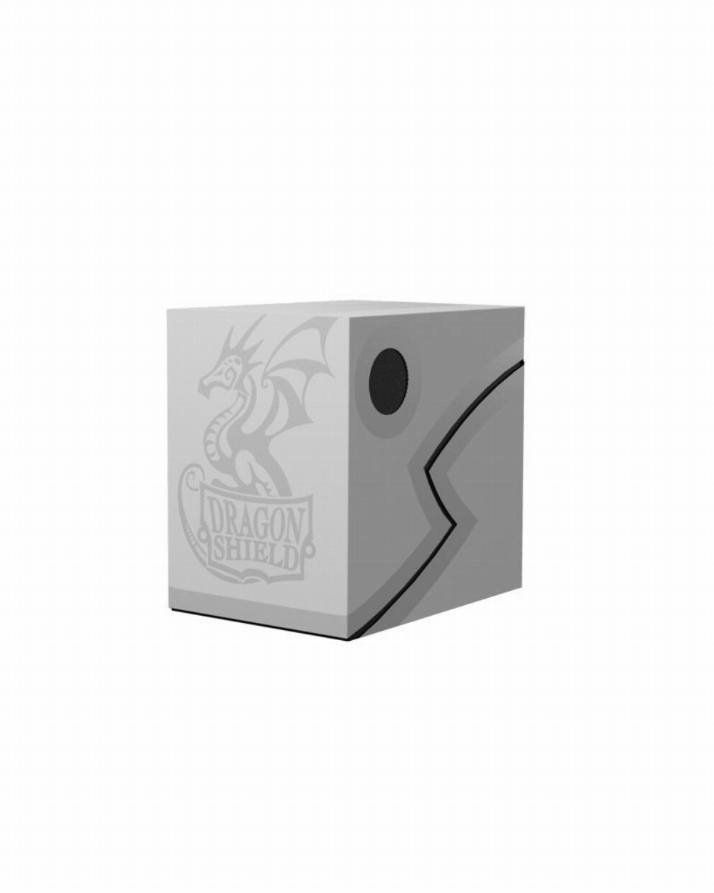 Dragon Shield Deck Double Shell Box – Ashen White with Black