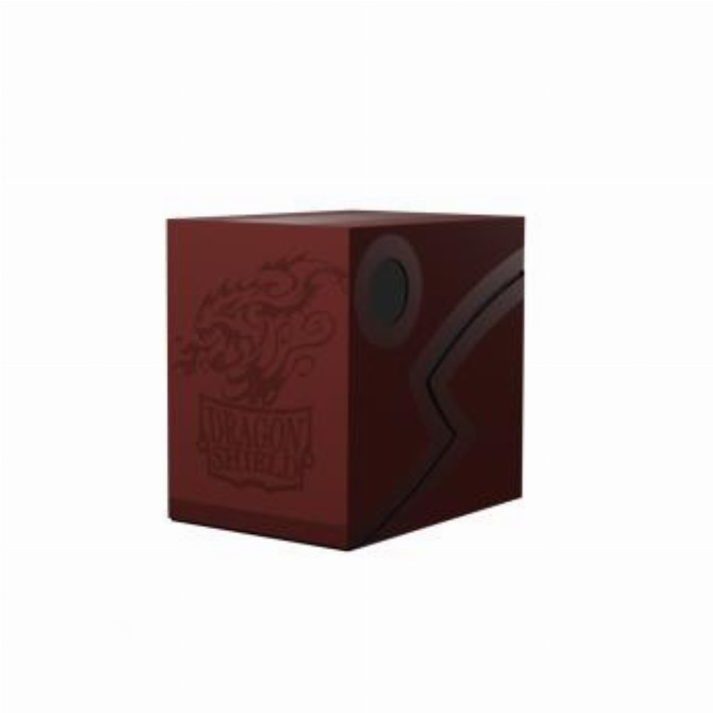 Dragon Shield Deck Double Shell Box – Blood Red with Black