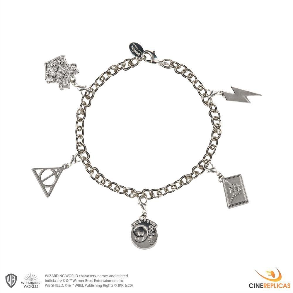 Harry Potter – Symbols Charm Silver Plated Βραχιόλι (23cm)