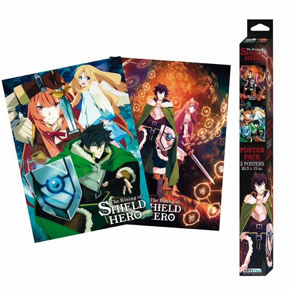 Αυθεντικές Αφίσες The Shield Hero – Group & Duo Chibi 2-Pack (52x38cm)
