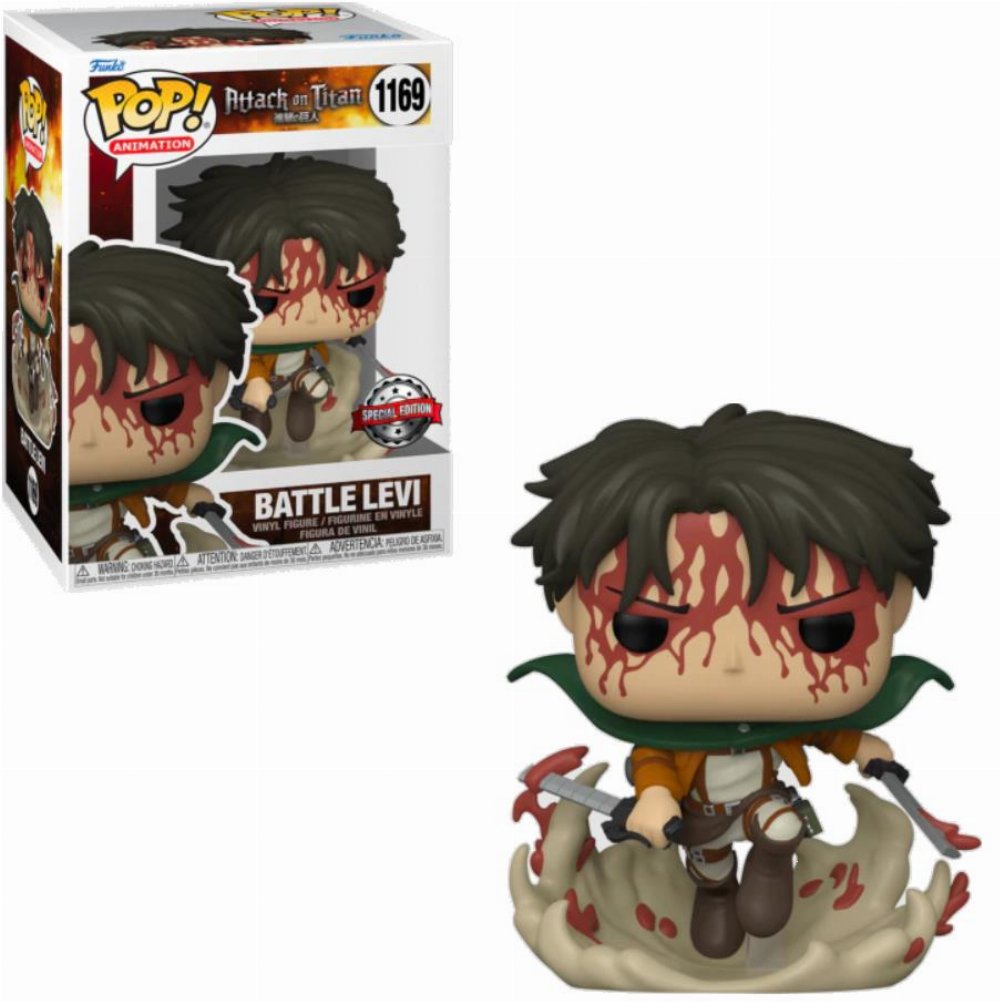 Φιγούρα Funko POP! Attack on Titan – Battle Levi (Bloody) #1169 (Exclusive)