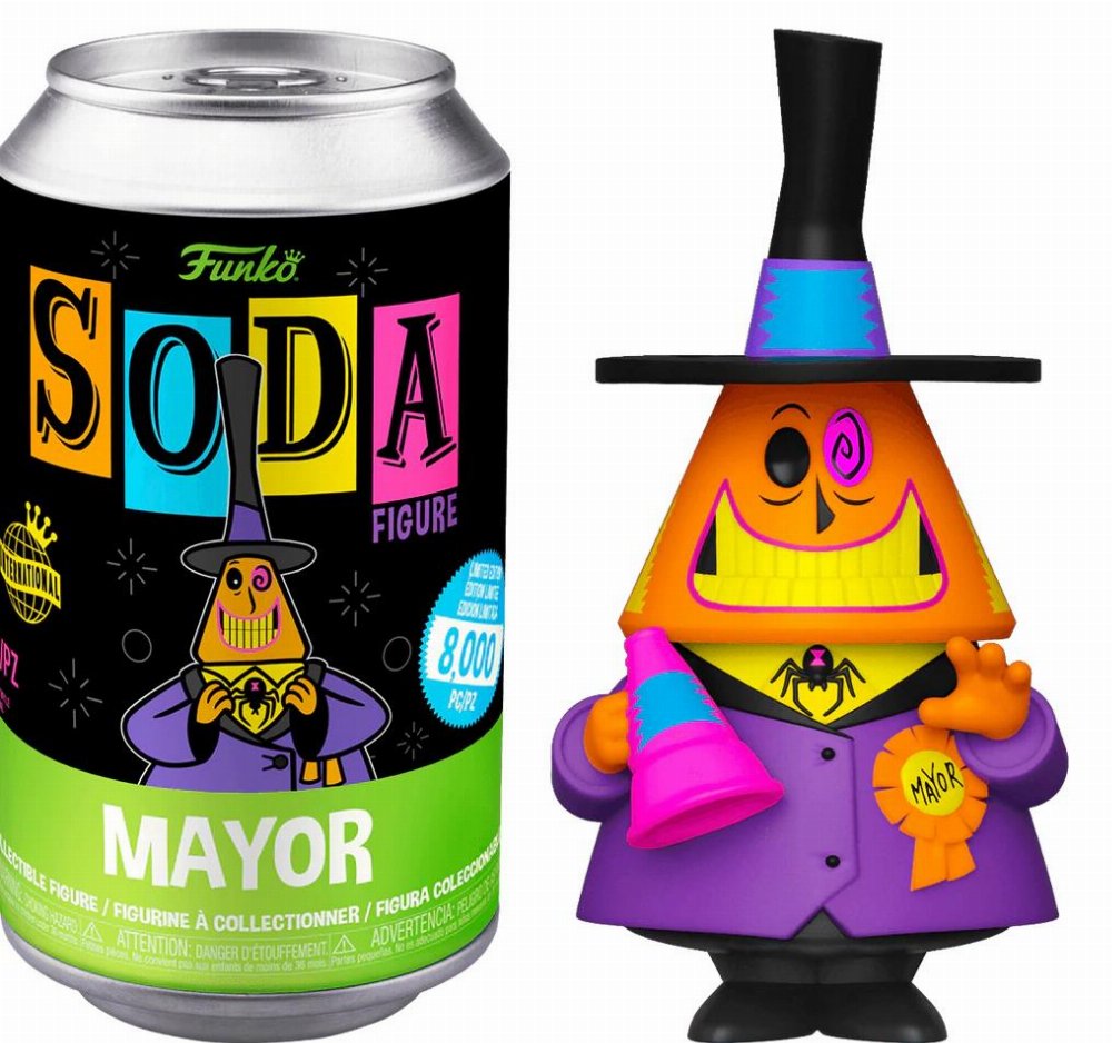 Funko Vinyl Soda Nightmare Before Christmas – Mayor (Black Light) Φιγούρα (Exclusive)