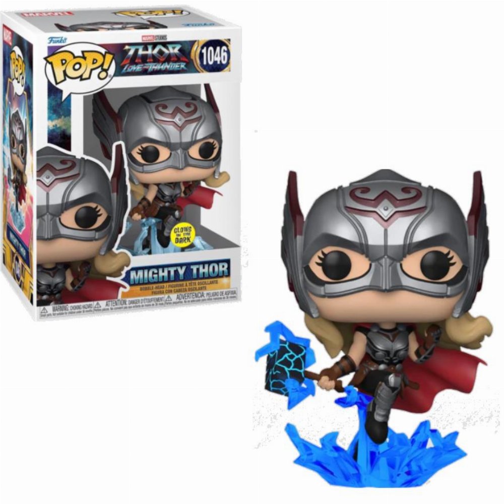 Φιγούρα Funko POP! Thor: Love and Thunder – Mighty Thor (GITD) #1046 (Exclusive)