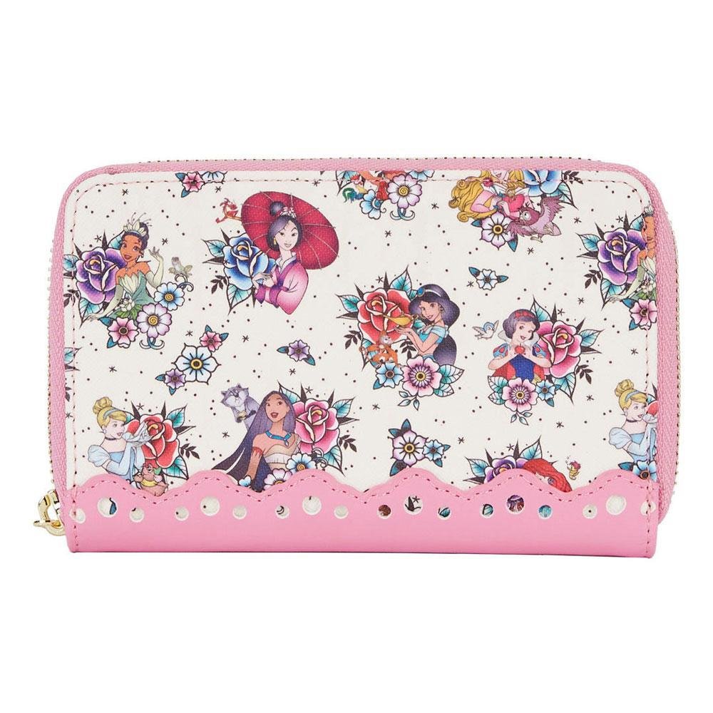 Πορτοφόλι Loungefly – Disney: Princess Tattoo Pink Wallet