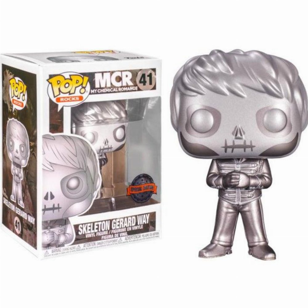 Φιγούρα Funko POP! My Chemical Romance – Skeleton Gerard Way (Platinum) #41 (Exclusive)
