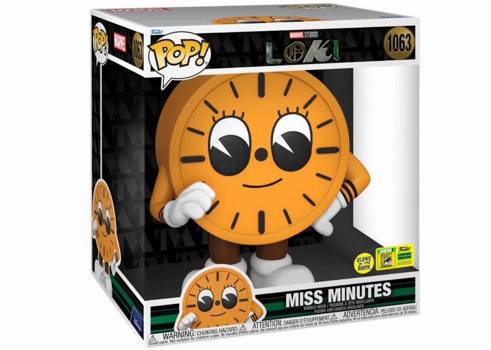 Φιγούρα Funko POP! Marvel: Loki – Miss Minutes (GITD) #1063 Jumbosized (SDCC 2022 Exclusive)