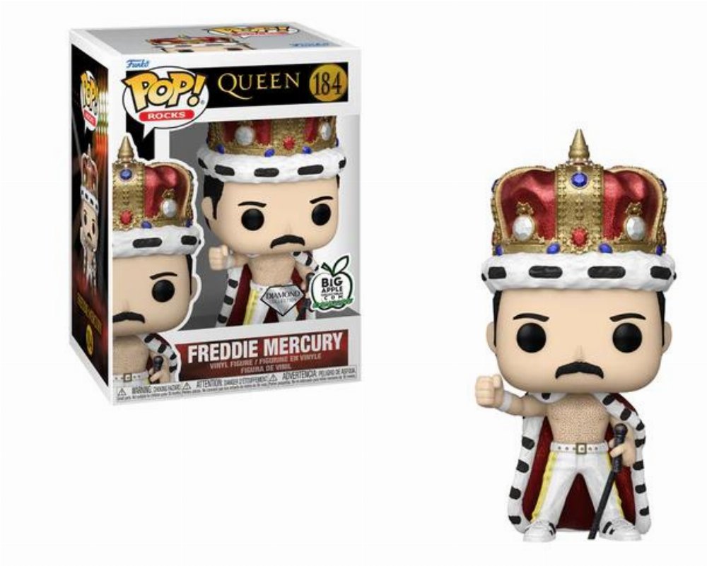 Φιγούρα Funko POP! Rocks: Queen – Freddie Mercury King (Diamond Collection) #184 (Exclusive)