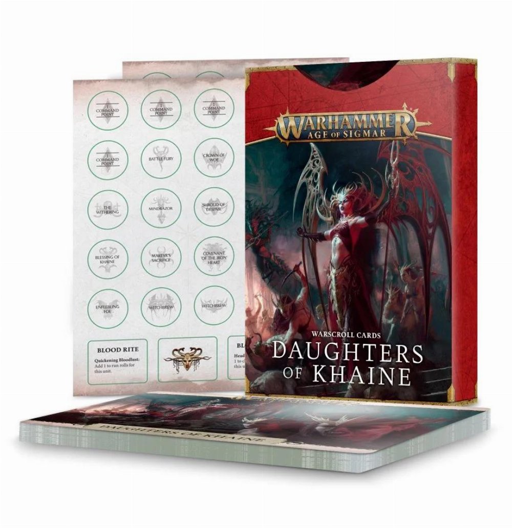 Warhammer Age of Sigmar – Warscroll Cards: Daughters of Khaine