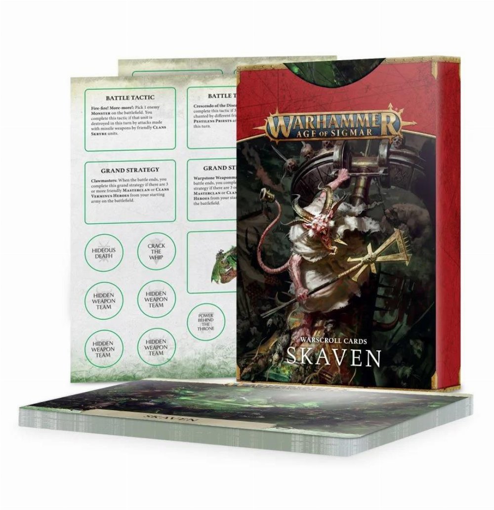 Warhammer Age of Sigmar – Warscroll Cards: Skaven