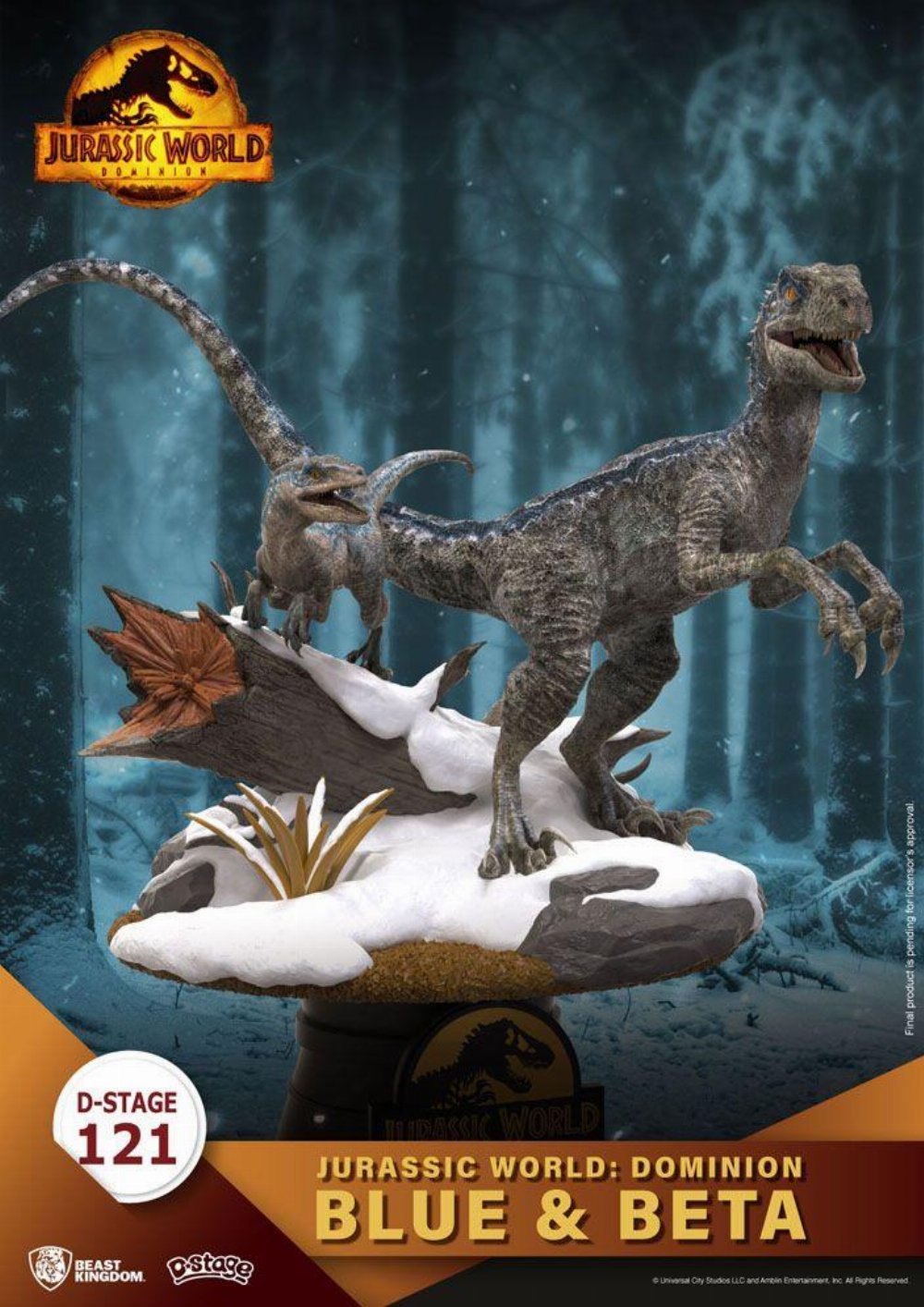 Jurassic World: Dominion D-Stage – Blue & Beta Φιγούρα Αγαλματίδιο (13cm)