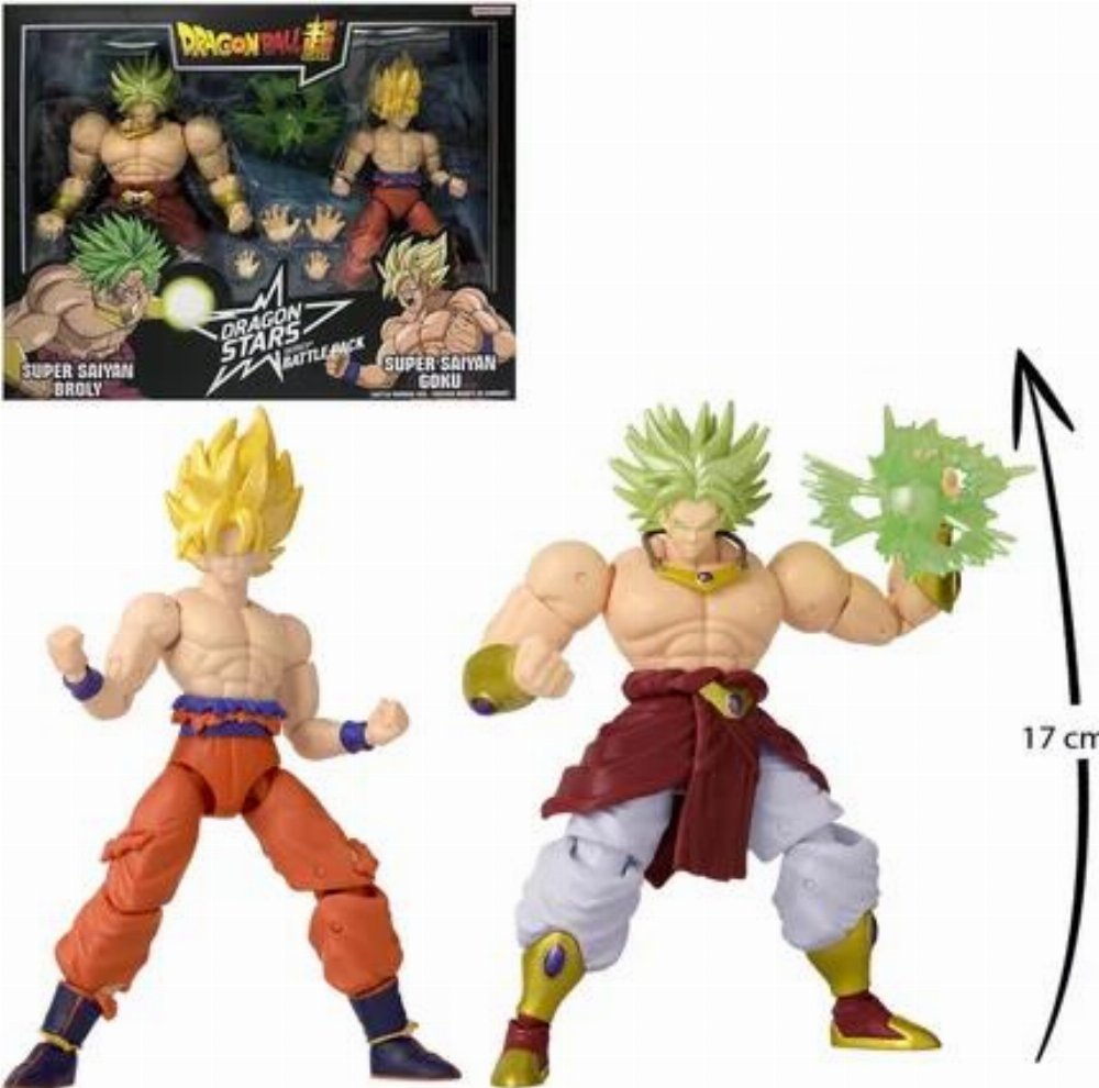 Φιγούρες Δράσης Dragon Ball Super: Dragon Stars – Super Saiyan Goku & Super Saiyan Broly (17cm)