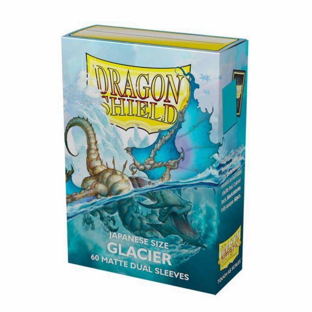 Dragon Shield Sleeves Japanese Small Size – Matte Dual Glacier (60 Sleeves)