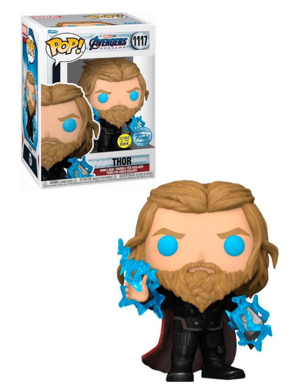 Φιγούρα Funko POP! Avengers: Endgame – Thor with Thunder (GITD) #1117 (Exclusive)