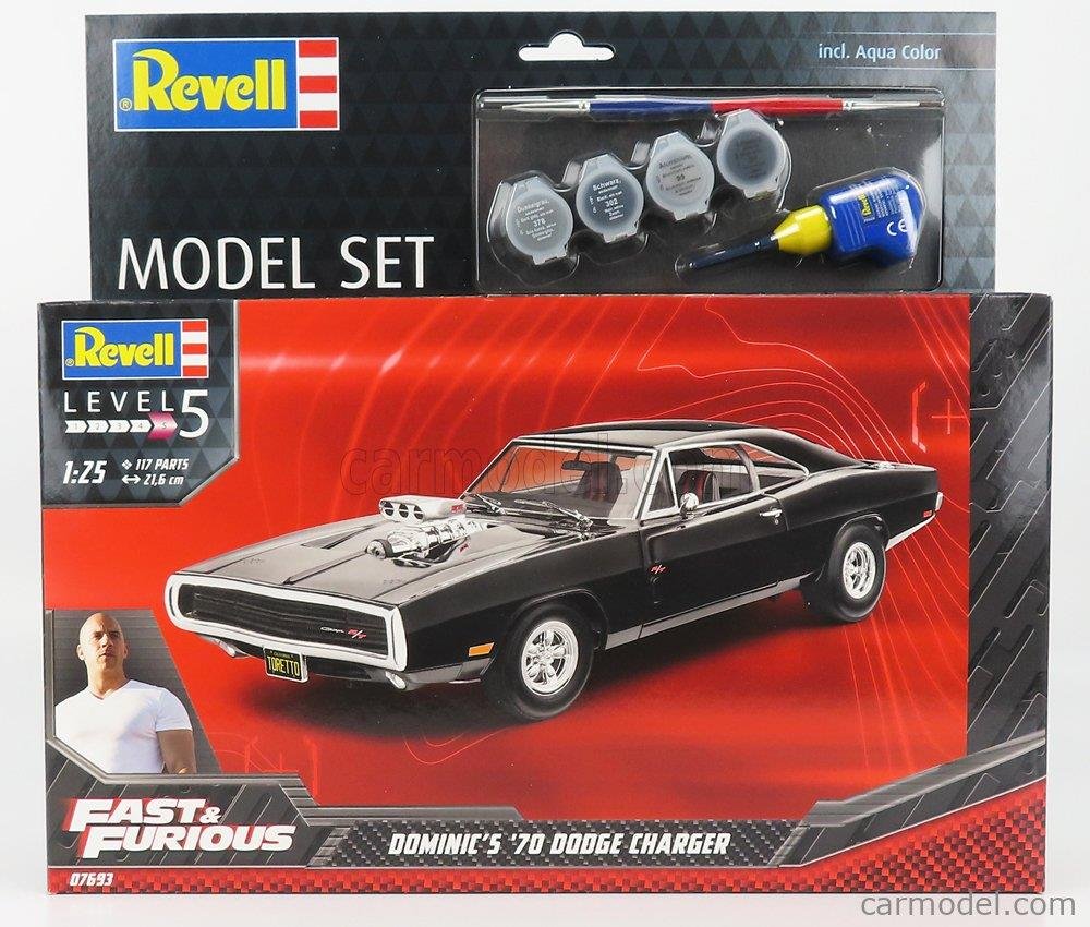 The Fast & Furious – Dominics 1970 Dodge Charger (1:25) Σετ Μοντελισμού