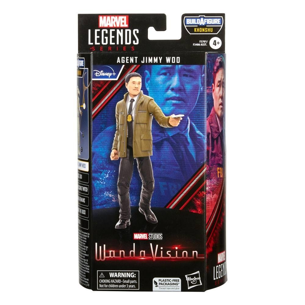 Marvel Legends: WandaVision – Agent Jimmy Woo Φιγούρα Δράσης (15cm) Build-a-Figure Khonshu
