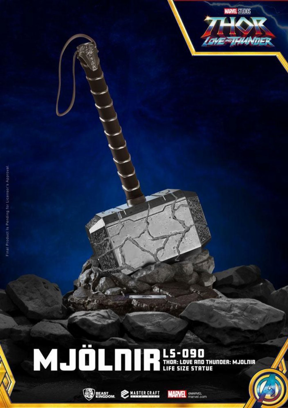 Thor: Love and Thunder – Mjolnir Life-Size Αγαλματίδιο (53cm) (LE3000)