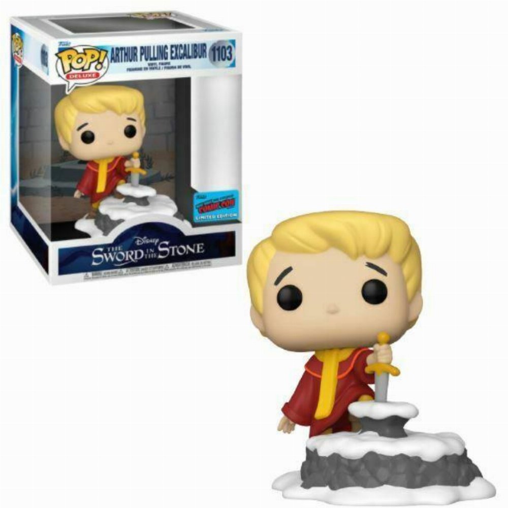 Φιγούρα Funko POP! Disney Deluxe: Sword in the Stone – Arthur Pulling Excalibur #1103 (NYCC 2021 Exclusive)