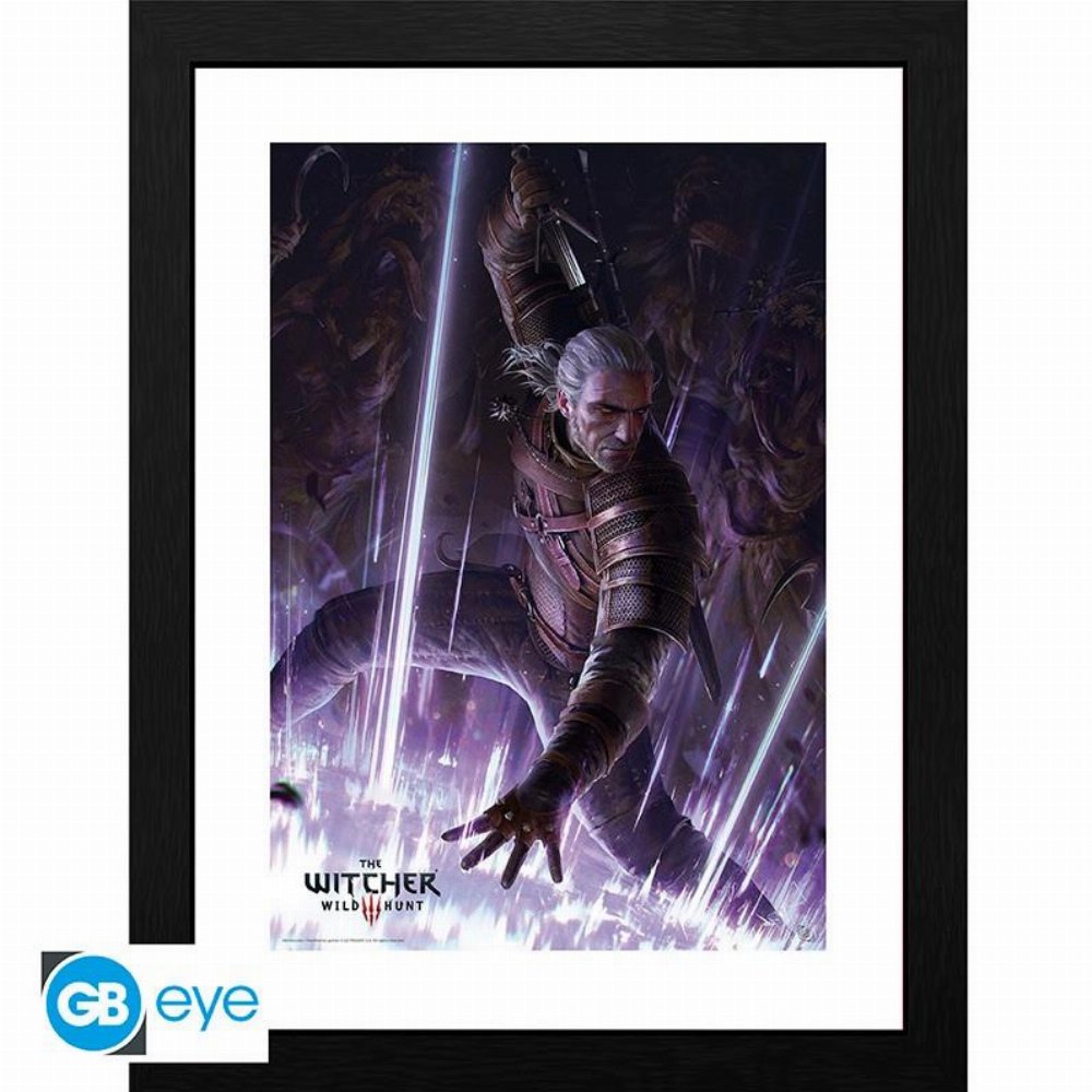 The Witcher – Geralt Αφίσα σε Κορνίζα (31x41cm)