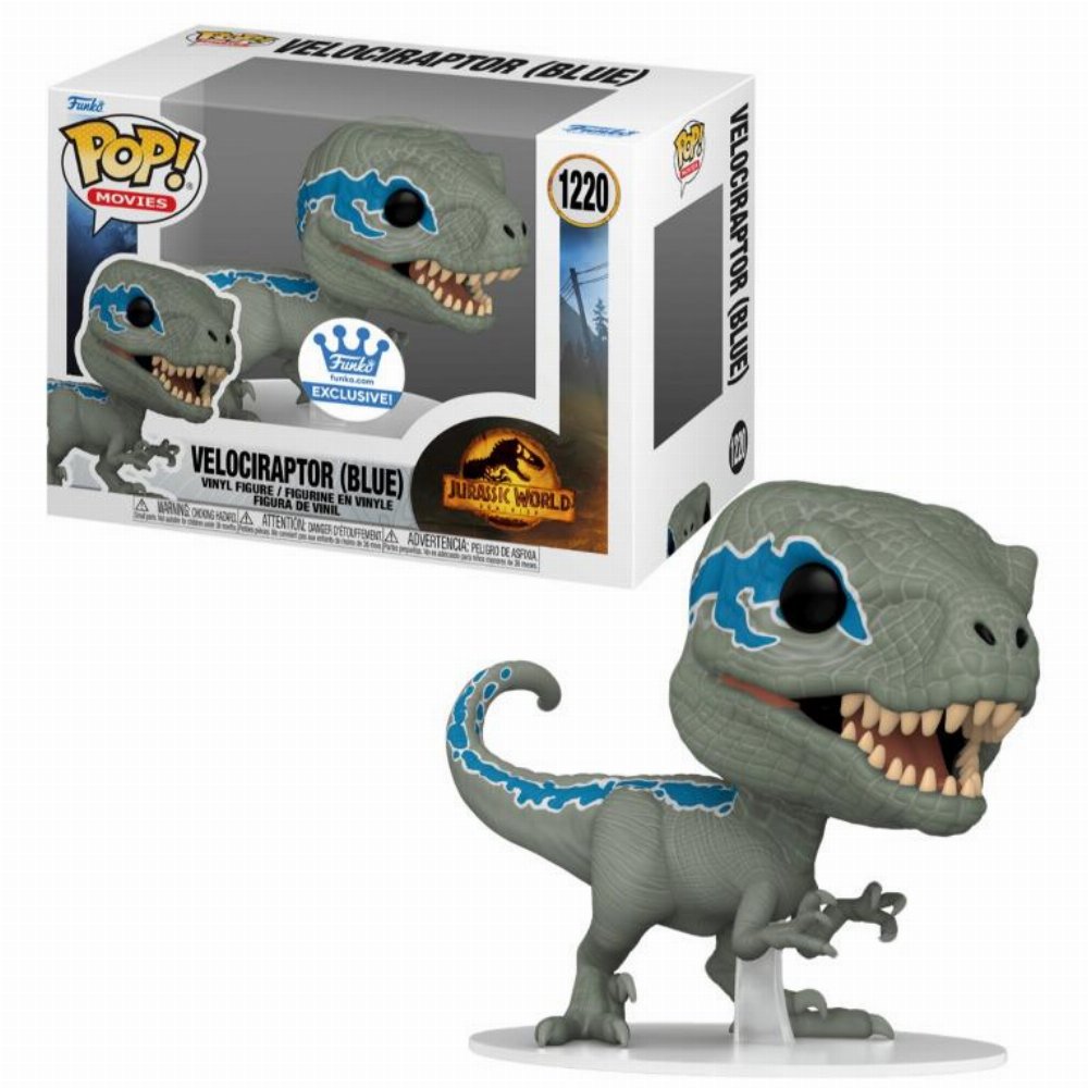 Φιγούρα Funko POP! Jurassic World: Dominion – Velociraptor (Blue) #1220 (Funko-Shop Exclusive)