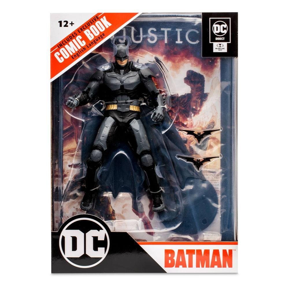 DC Gaming: Injustice 2 – Batman Φιγούρα Δράσης (18cm) Περιέχει Comic Βιβλίο