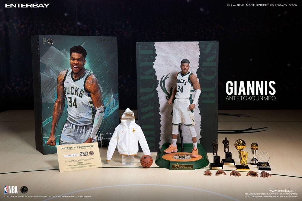 NBA: Collection Real Masterpiece – Giannis Antetokounmpo Φιγούρα Δράσης (33cm) LE5000