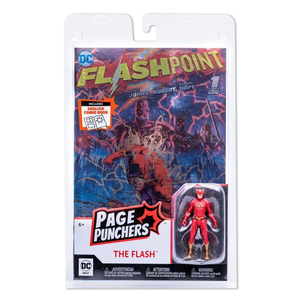 DC Comics: Page Punchers – The Flash Φιγούρα Δράσης (8cm) Περιέχει Comic Βιβλίο