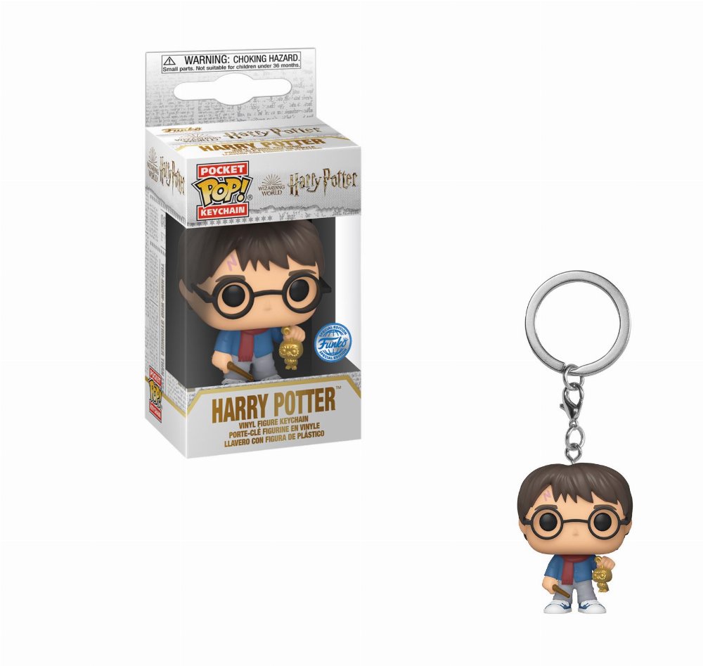 Funko Pocket POP! Μπρελόκ Harry Potter: Holiday – Harry Potter Φιγούρα (Exclusive)