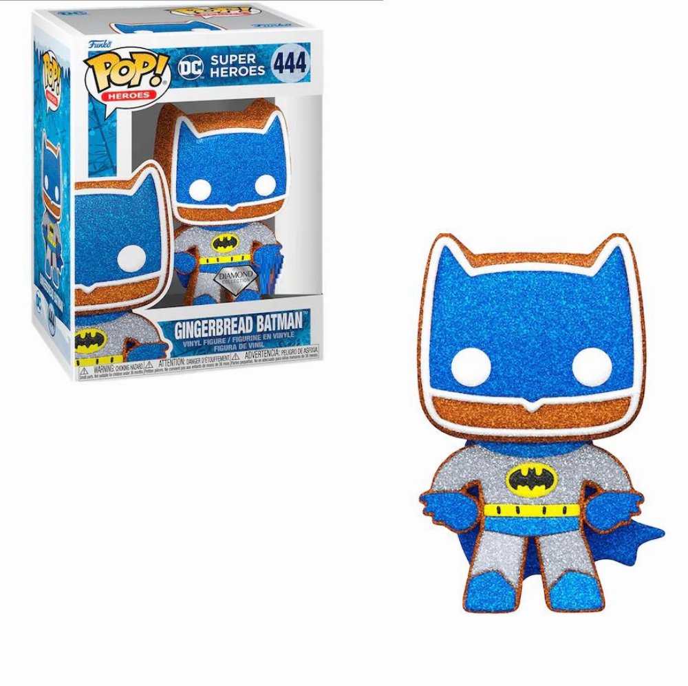 Φιγούρα Funko POP! DC Heroes: Holiday – Gingerbread Batman (Diamond Collection) #444 (Exclusive)